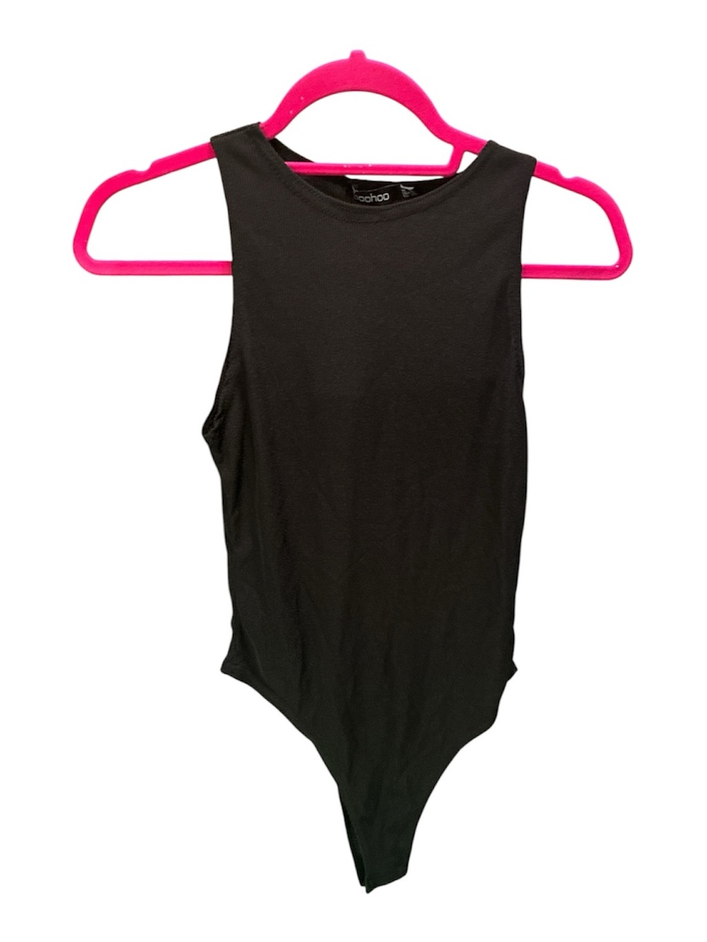Boohoo Black High-Neck Sleeveless Bodysuit